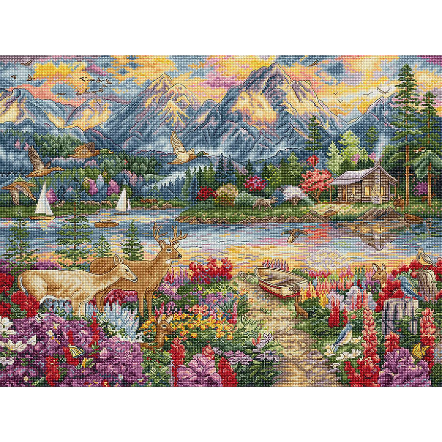 Spring Mountain Majesty L9939 Counted Cross Stitch Kit