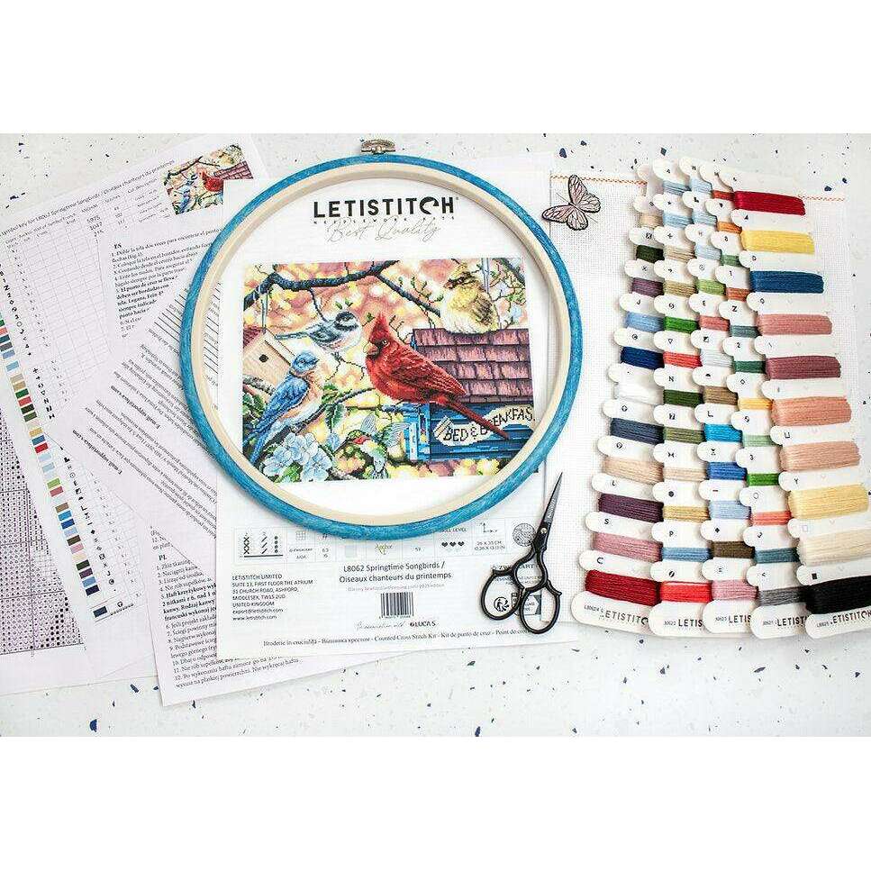 Springtime Songbirds L8062 Counted Cross Stitch Kit