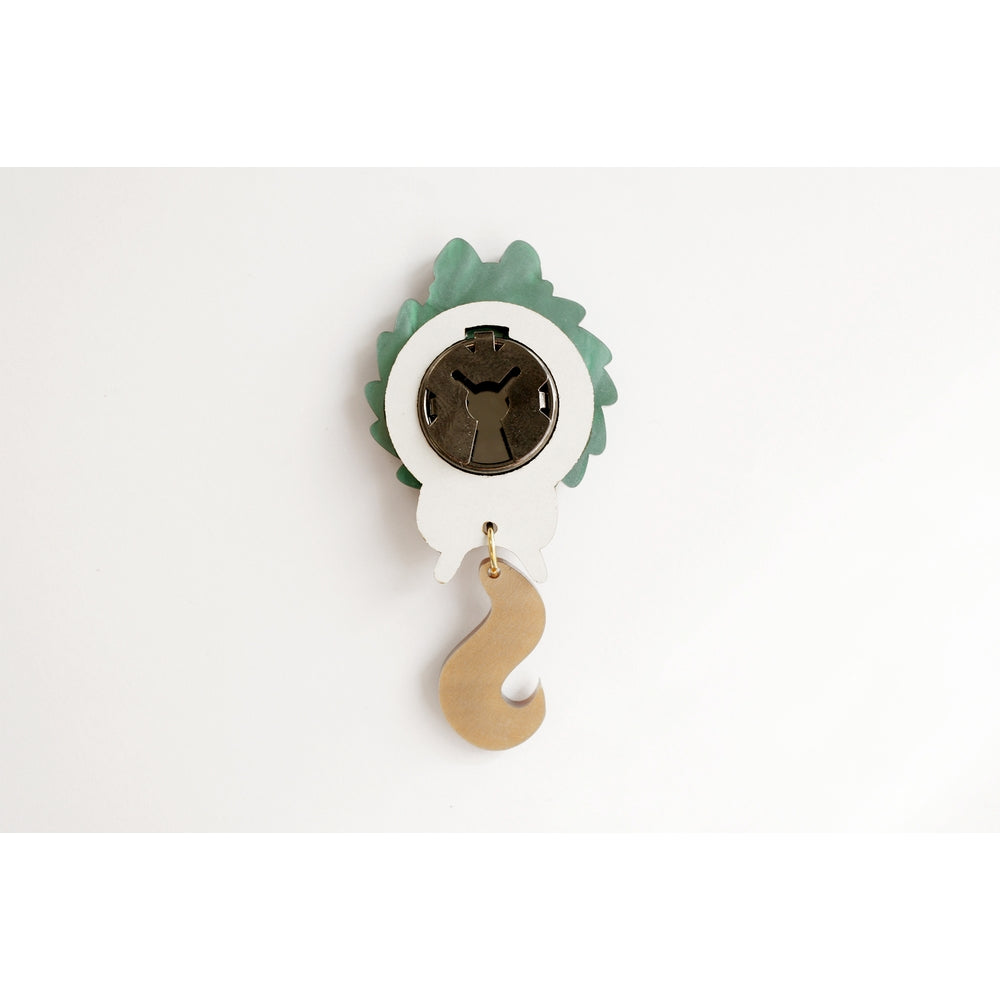 Squirrel in A Christmas Wreath Button Cover by Laliblue 4