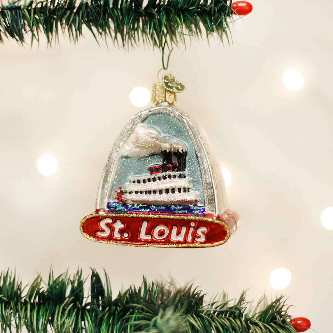 Old World Christmas St. Louis Arch Blown Glass Ornament