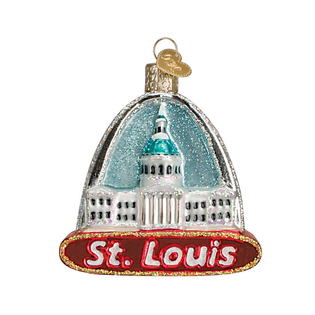 Old World Christmas St. Louis Arch Blown Glass Ornament