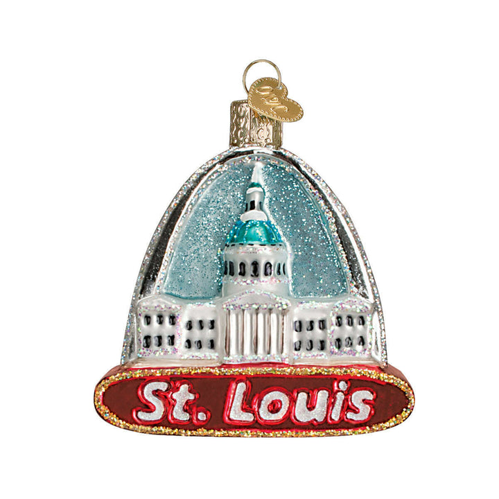 Old World Christmas St. Louis Arch Blown Glass Ornament