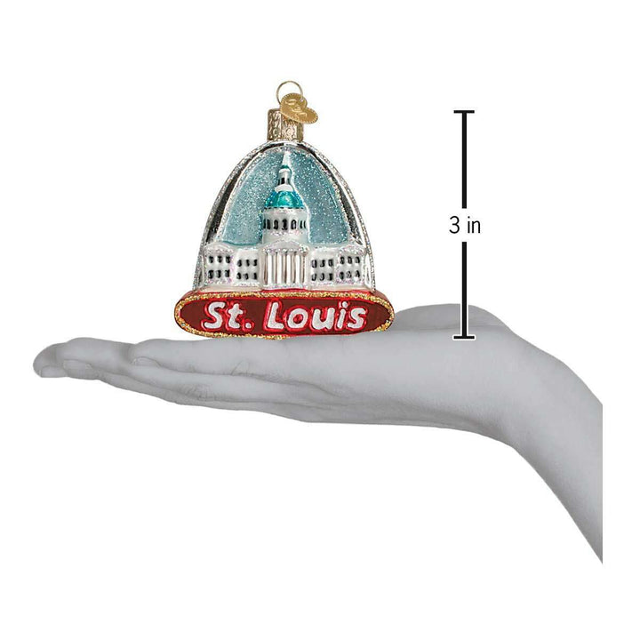 Old World Christmas St. Louis Arch Blown Glass Ornament