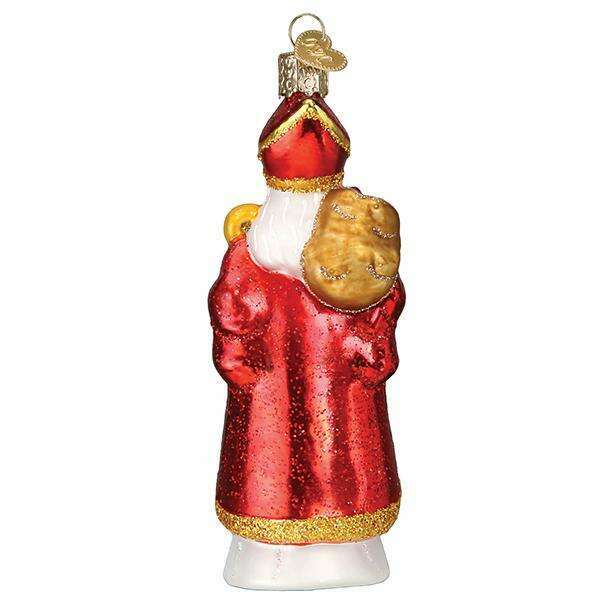 Old World Christmas St. Nicholas Blown Glass Ornament