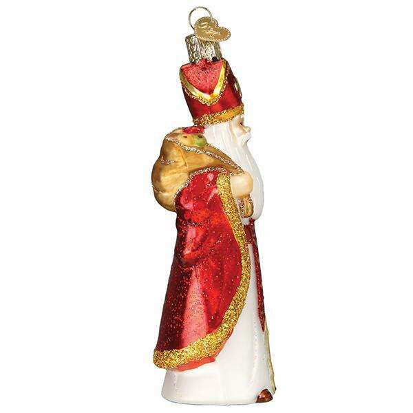 Old World Christmas St. Nicholas Blown Glass Ornament