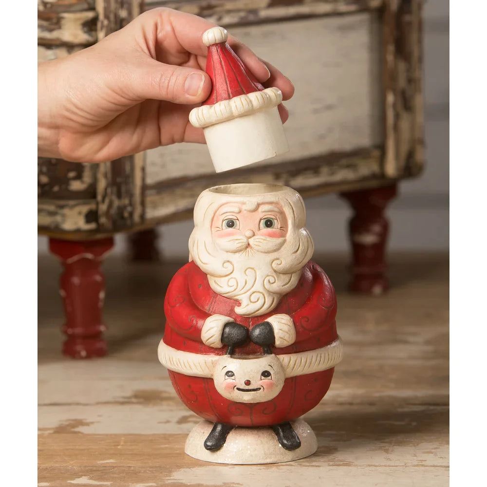 St. Nick Jolly Jar by Johanna Parker for Bethany Lowe - Quirks!