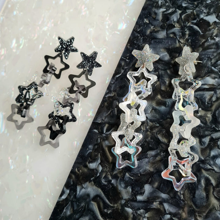 Star Link Charm Earrings by Cherryloco Jewellery 1