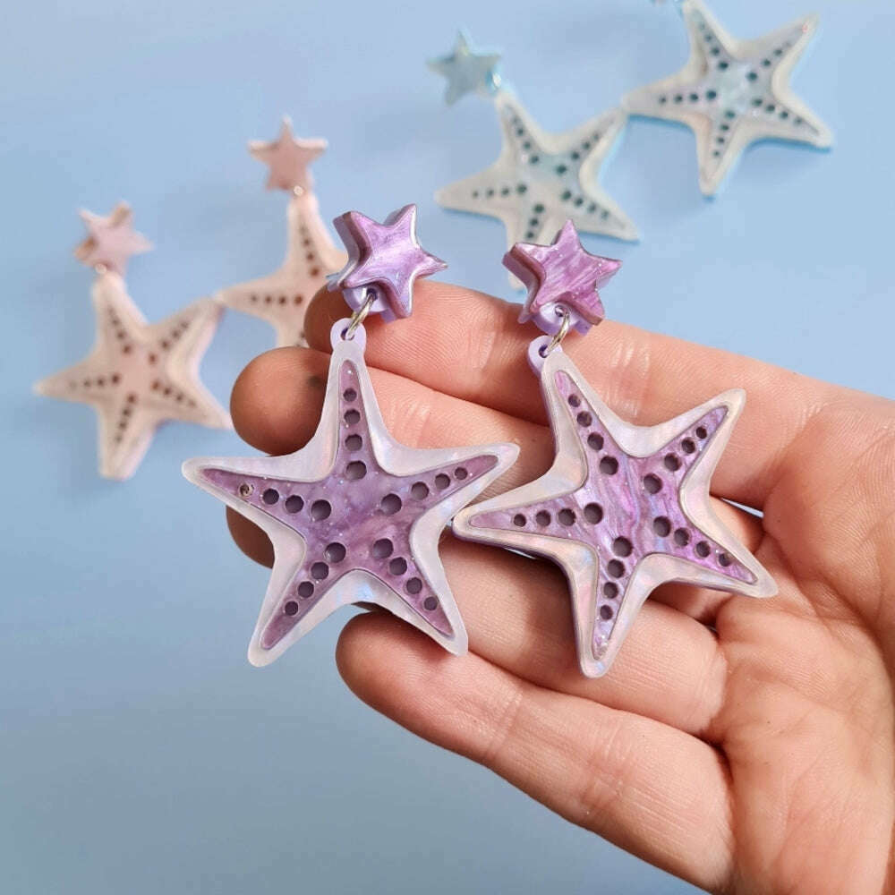 Starfish Earrings by Cherryloco Jewellery 3