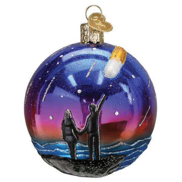 Old World Christmas Stargazed Round Blown Glass Ornament