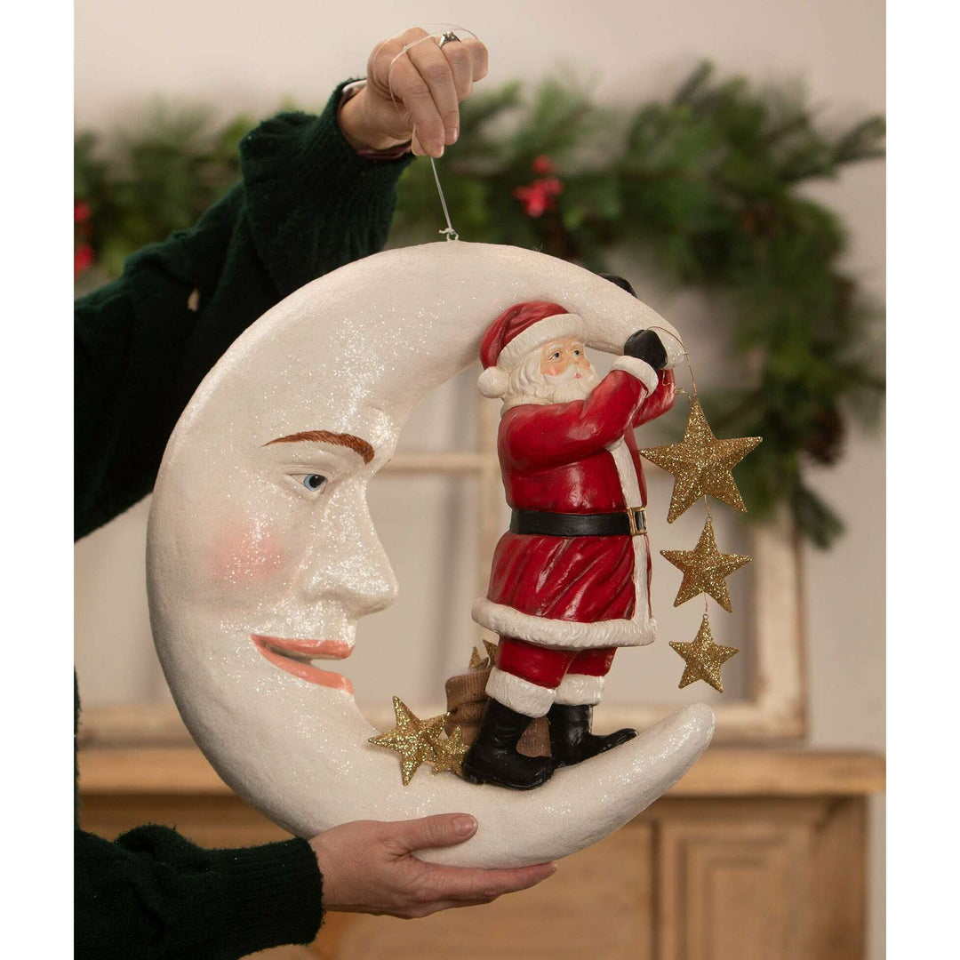 Starlight Santa in Moon by Bethany Lowe Designs, image 5