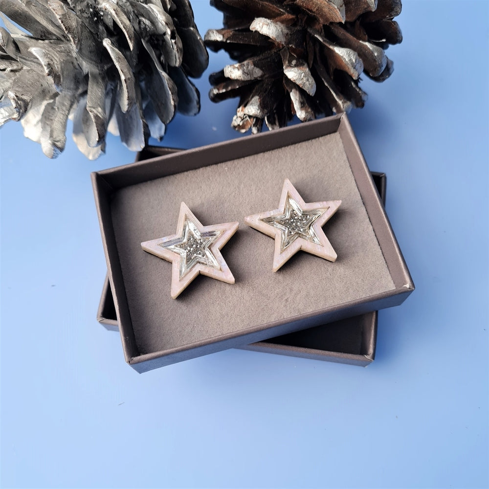 Starlight Stud Earrings by Cherryloco Jewellery 3