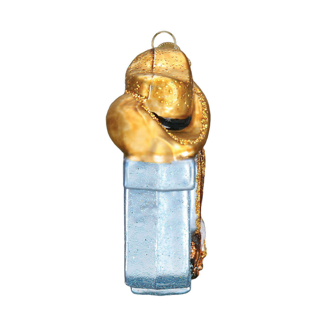 Old World Christmas State of Oklahoma Blown Glass Ornament