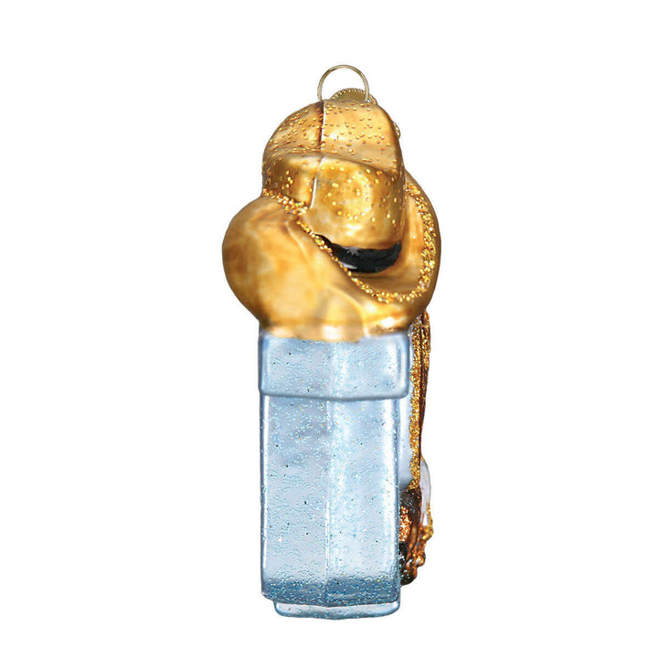 Old World Christmas State of Oklahoma Blown Glass Ornament