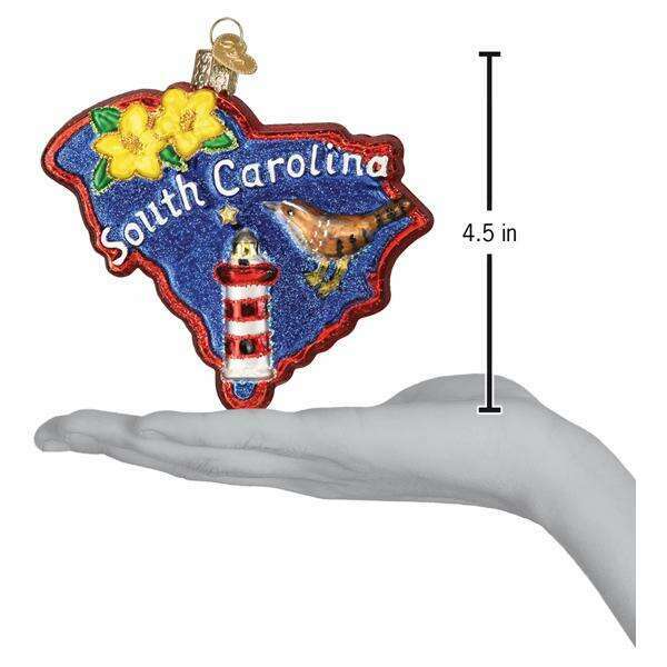 Old World Christmas State of South Carolina Blown Glass Ornament