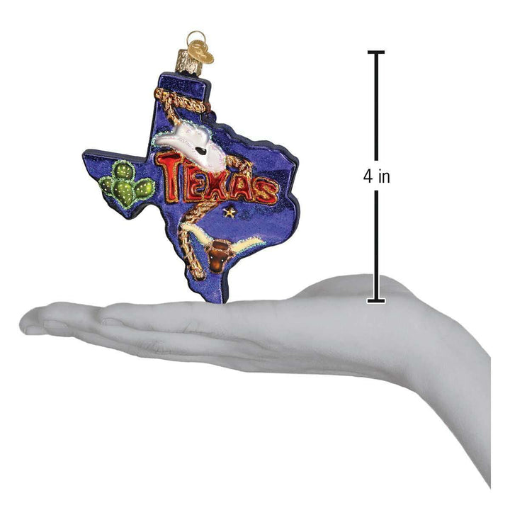 Old World Christmas State Of Texas Blown Glass Ornament