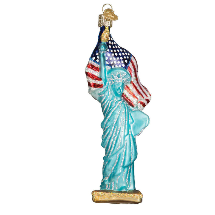 Old World Christmas Statue of Liberty Blown Glass Ornament