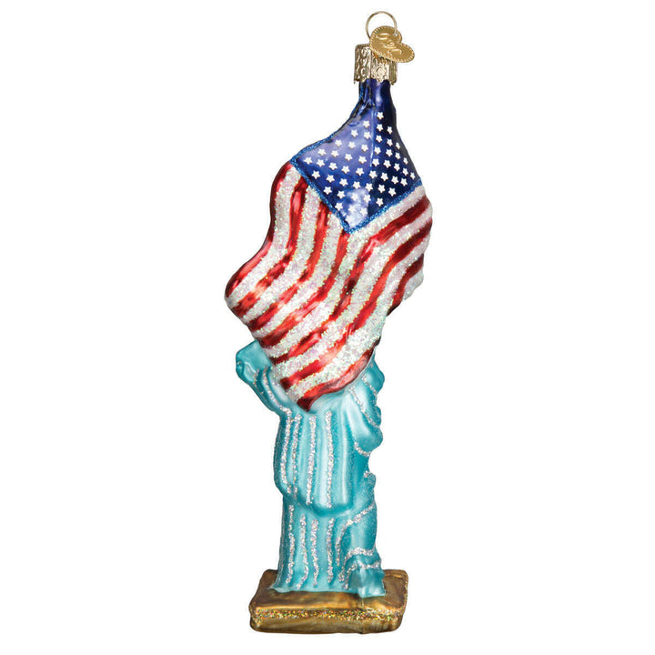 Old World Christmas Statue of Liberty Blown Glass Ornament