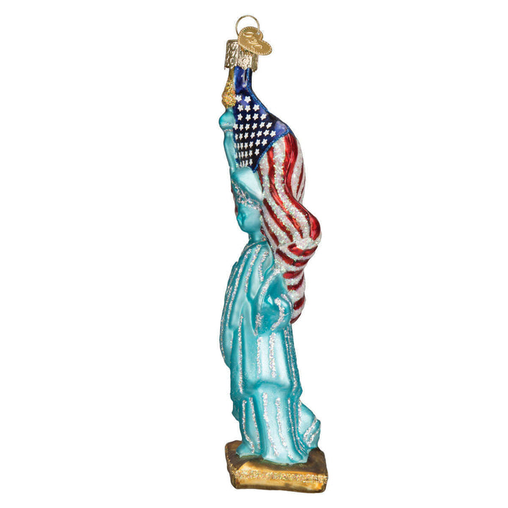Old World Christmas Statue of Liberty Blown Glass Ornament