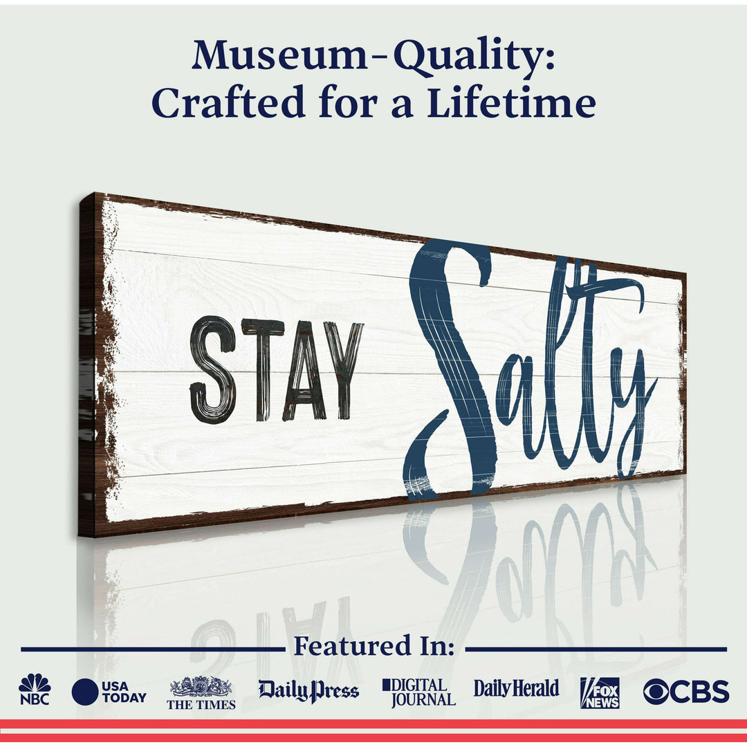 Stay Salty Coastal Sign III