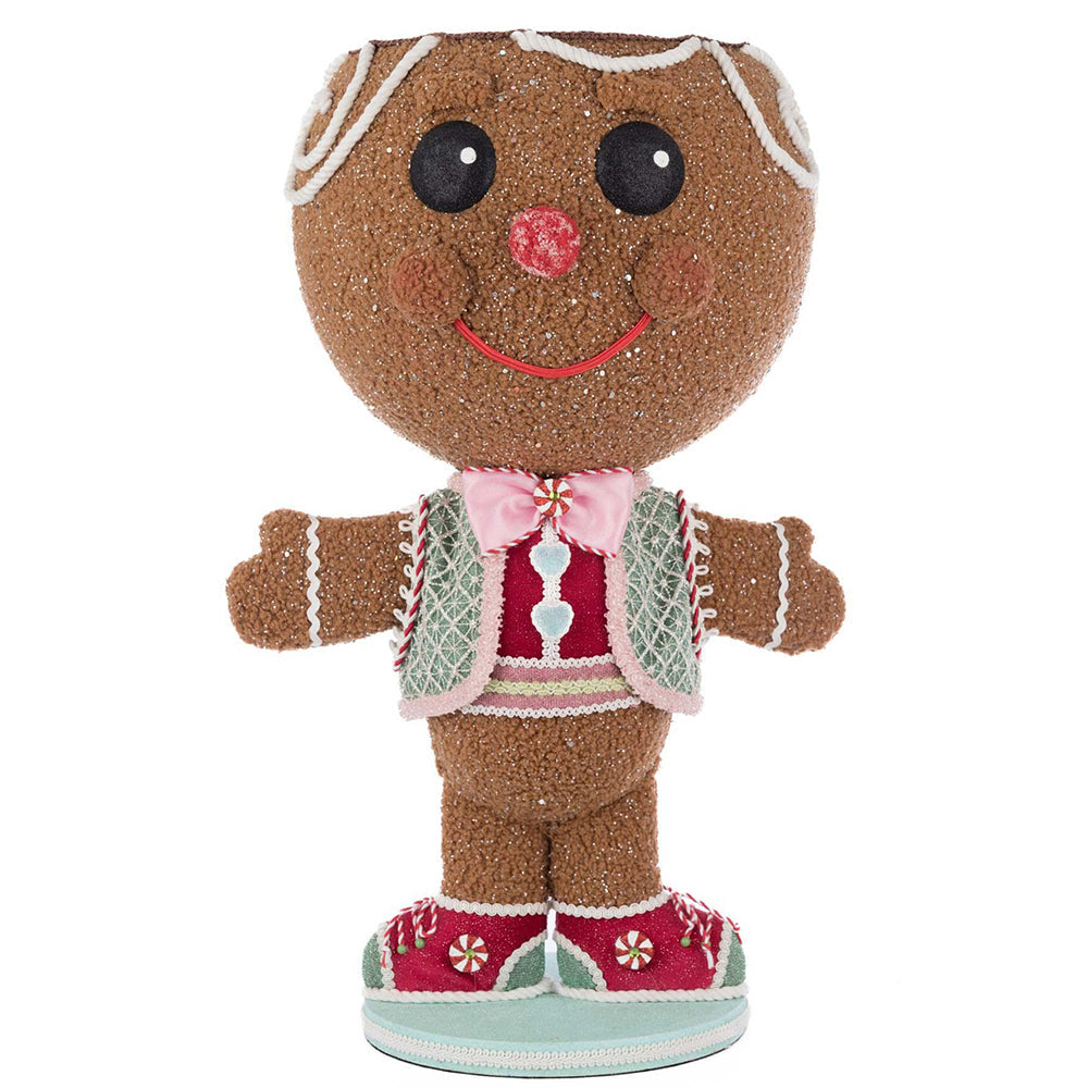 Stick E. Sweet Gingerbread Boy Candy Container by Katherine's Collection image