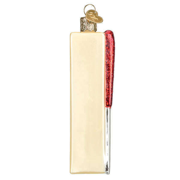 Old World Christmas Stick of Butter Blown Glass Ornament