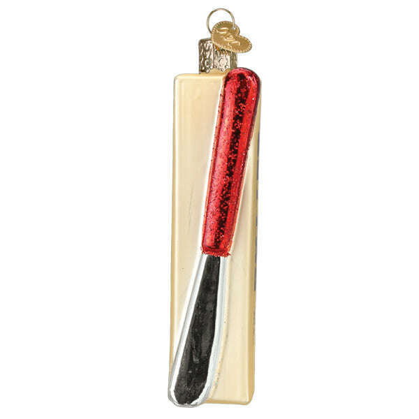 Old World Christmas Stick of Butter Blown Glass Ornament