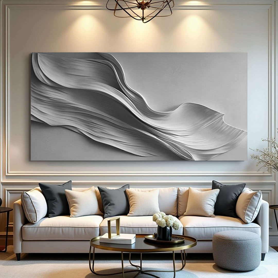 Stormy Gray Minimalist Wall Art