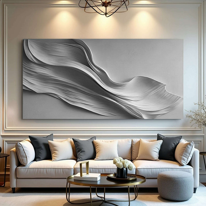 Stormy Gray Minimalist Wall Art