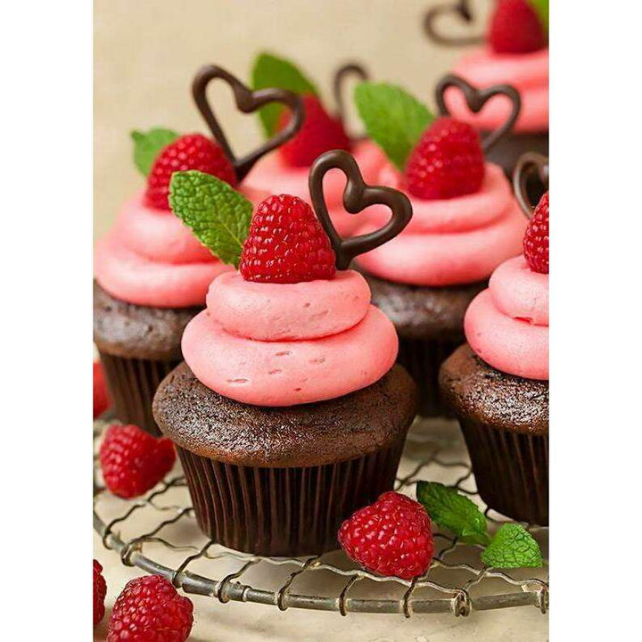 Strawberry Muffins WD2312 10.6 x 14.9 inches Wizardi Diamond Painting Kit