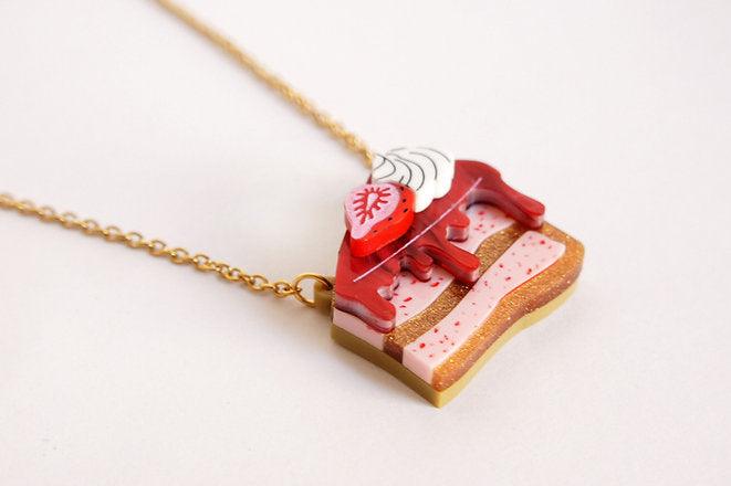 Strawberry Shortcake Necklace by LaliBlue - Quirks!