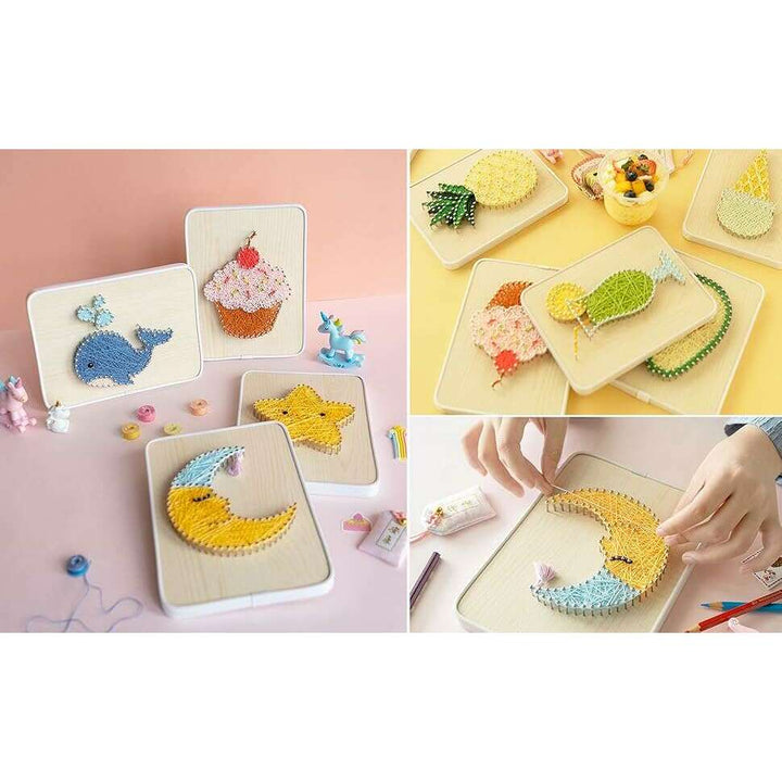 String Art DIY Kit - Lemon. Wizardi Craft Kit F07-M12-3-DH9007