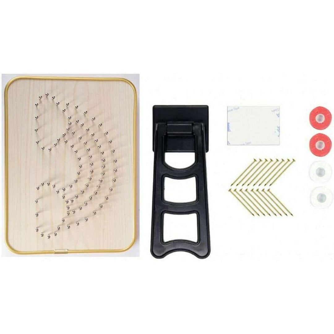String Art DIY Kit - Mittens. Wizardi Craft Kit F07-M12-6-DHACE17007