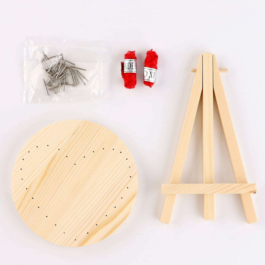 String Art DIY Kit with Stand - Apple. Wizardi Craft Kit F07-M12-1-DHAA28287