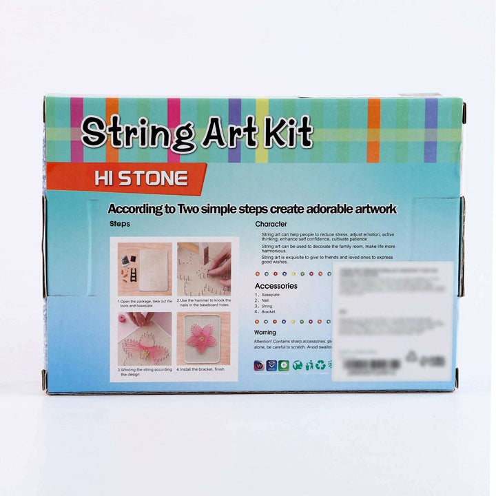 String Art DIY Kit with Stand - Apple. Wizardi Craft Kit F07-M12-1-DHAA28287