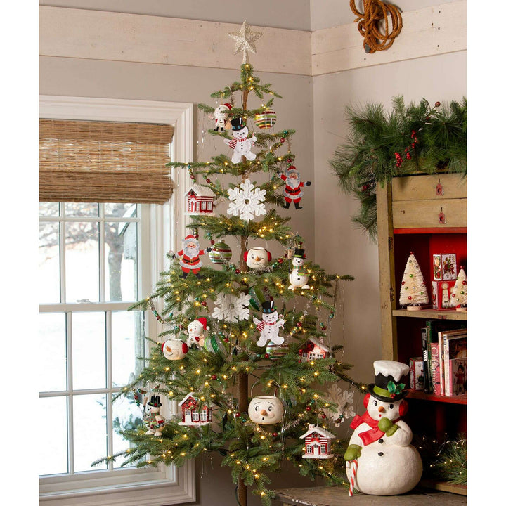 Stripped Tin House Ornament by Bethany Lowe Designs, image 5