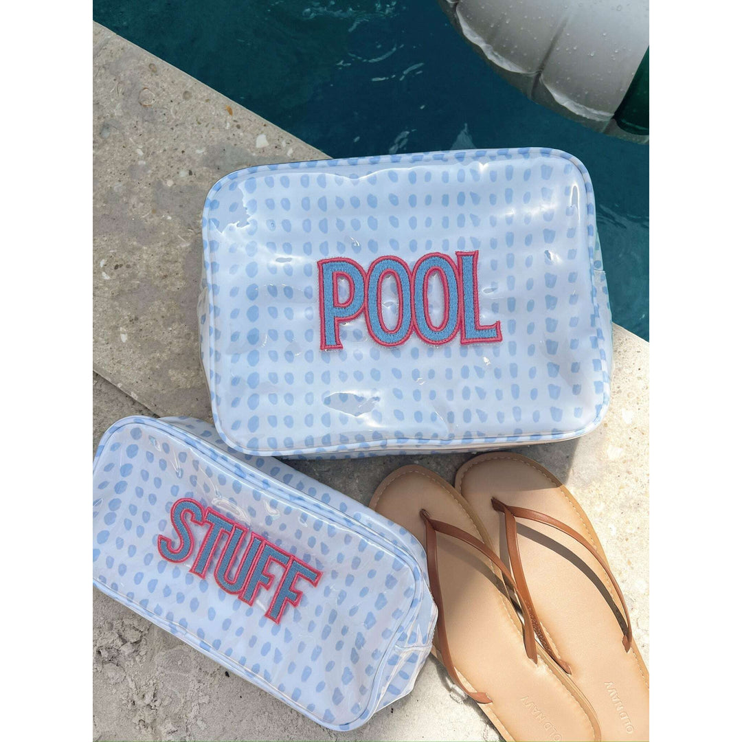 Stuff - Periwinkle Pebbles Clear Coat Large Bag