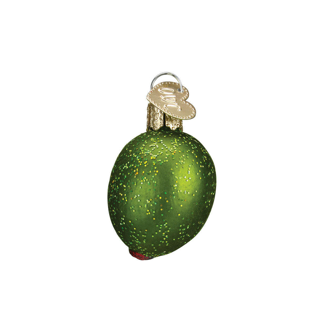 Old World Christmas Stuffed Green Olive Blown Glass Ornament