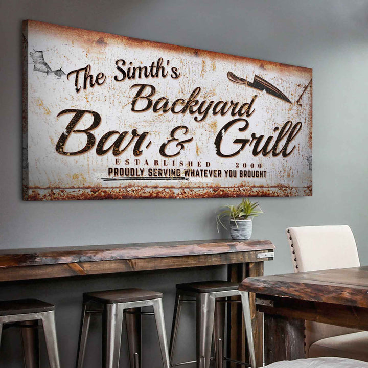 Backyard Bar & Grill Sign II
