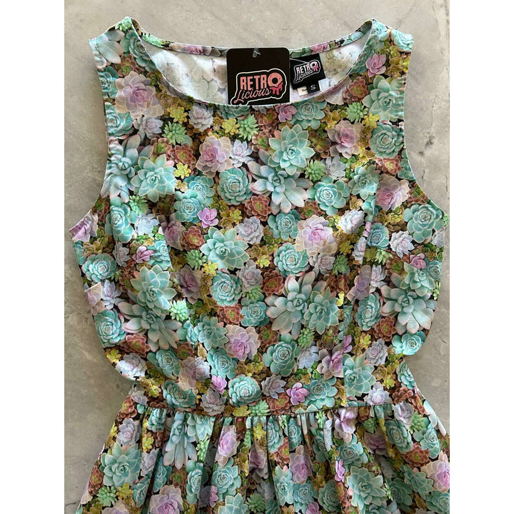 Succulent Vintage Dress - XS only, 1 left!