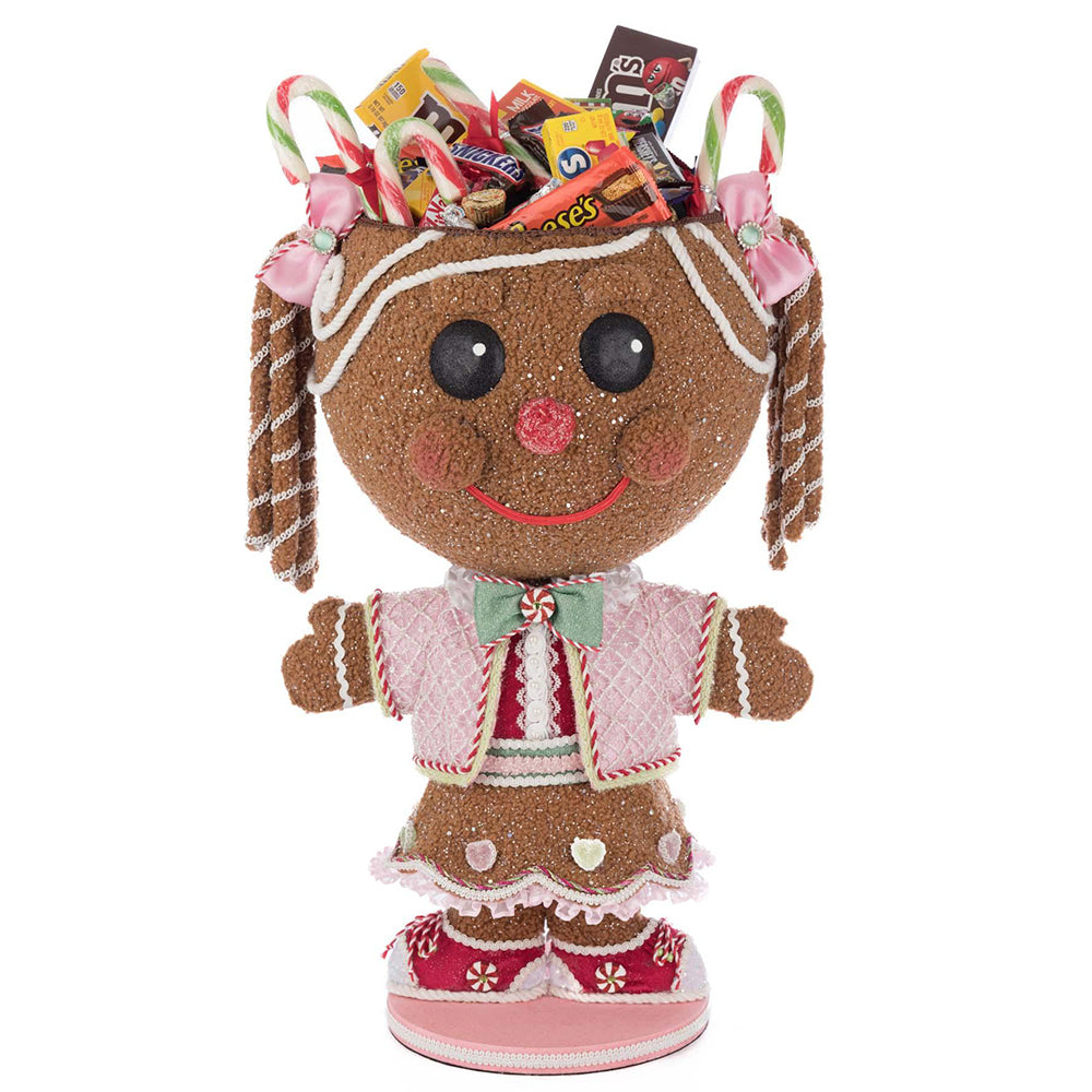 Sugar E. Sweet Gingerbread Girl Candy Container by Katherine's Collection image 1