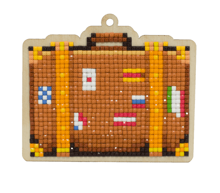 Suitcase CSw386 Diamond Painting on Plywood Kit