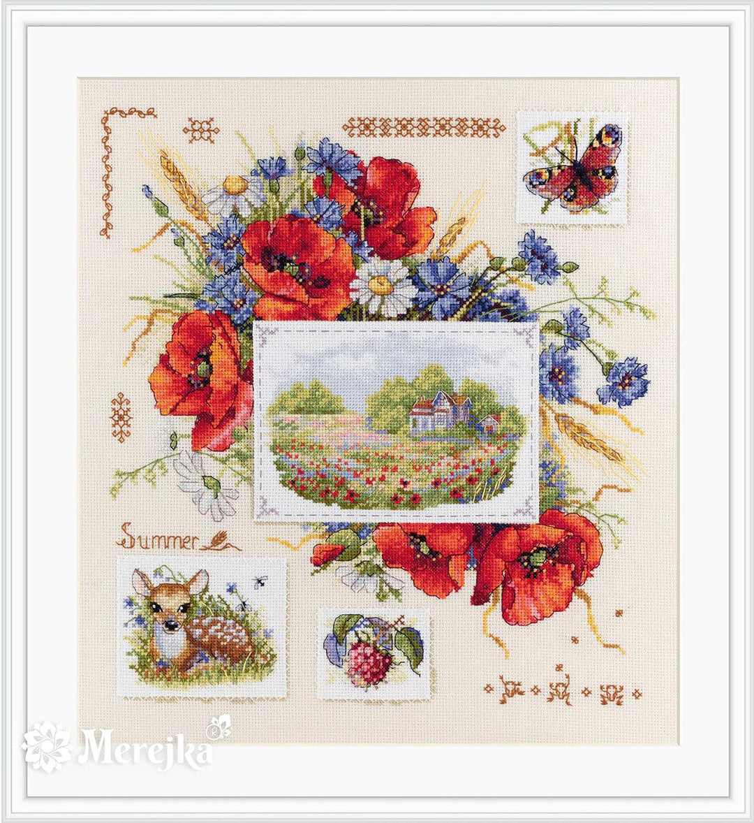 Summer Sampler K-130 Counted Cross-Stitch Kit