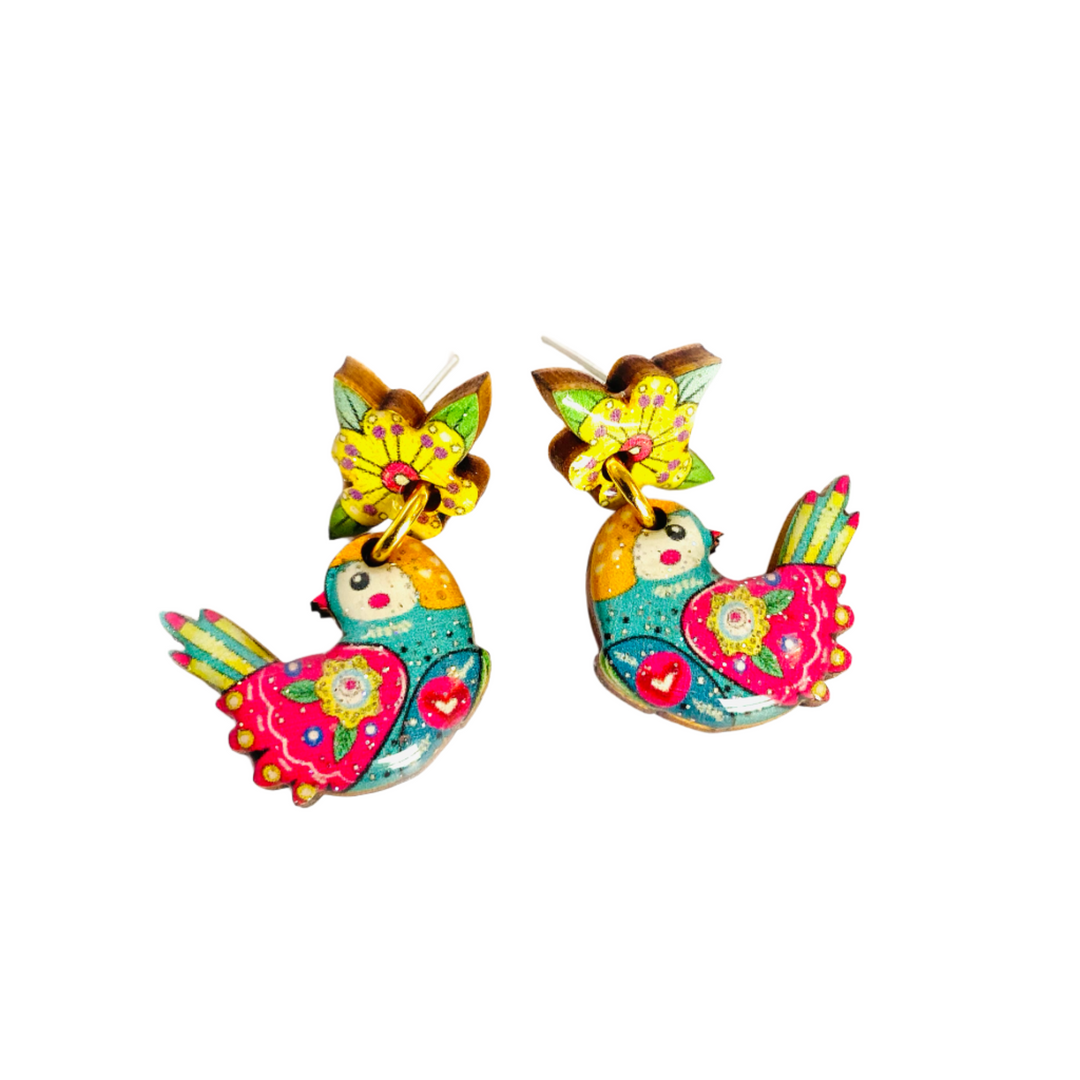 summer bird earrings rosie rose parker