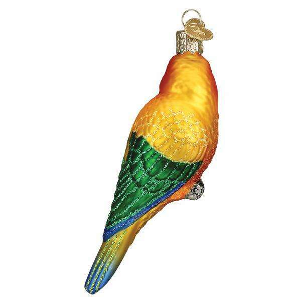 Old World Christmas Sun Conure Blown Glass Ornament