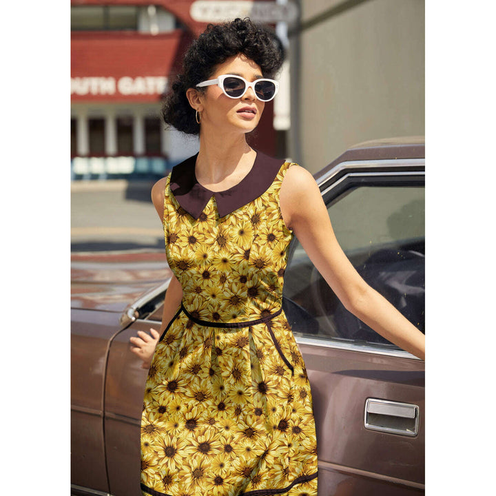 Sunflower Collared Dress