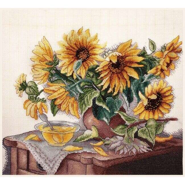 Sunflower honey Counted cross stitch kit 1282A