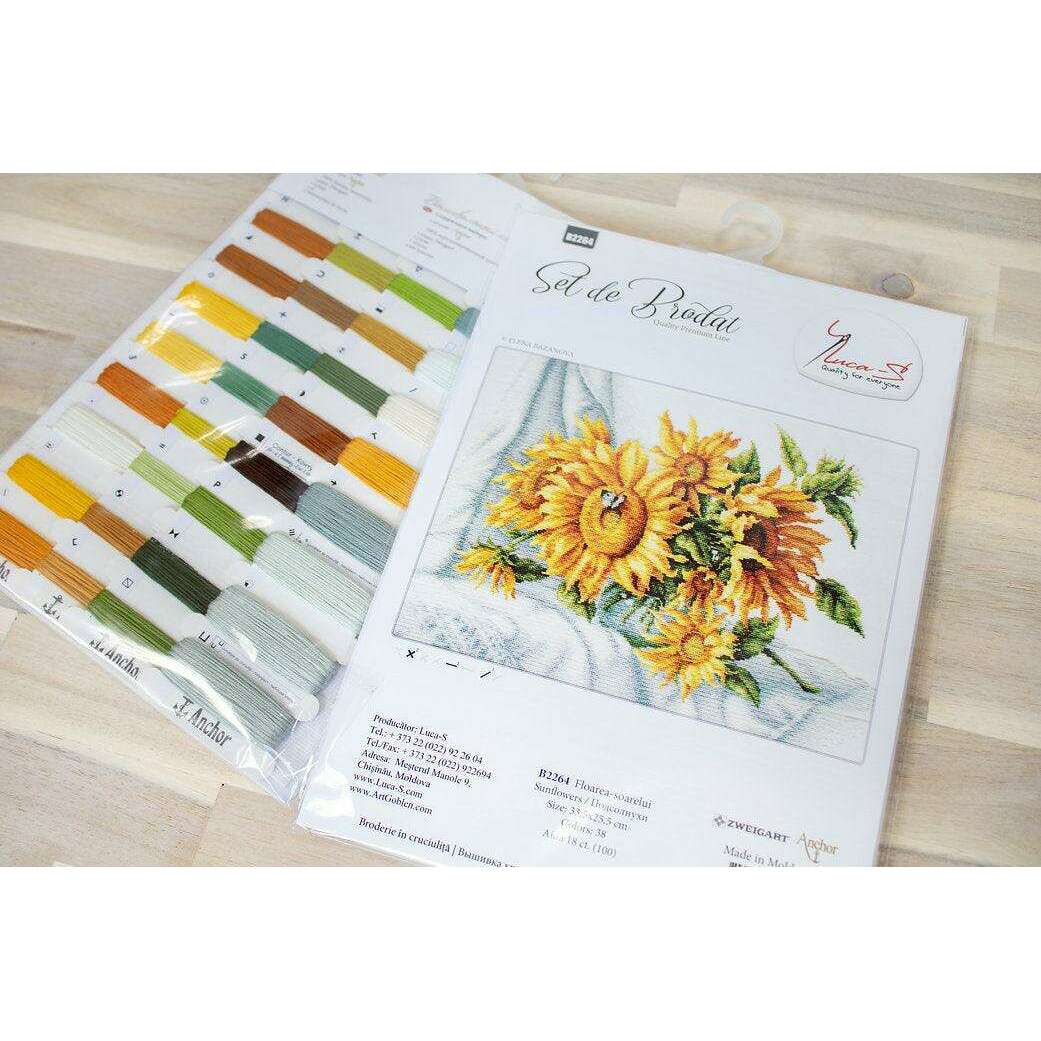 Sunflowers B2264L Counted Cross-Stitch Kit