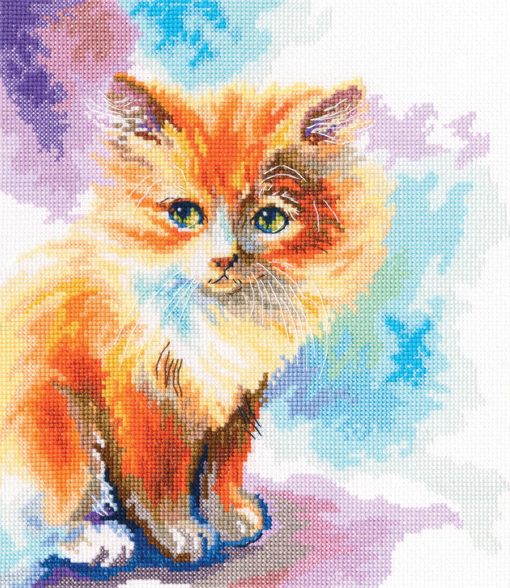 Sunny kitten M827 Counted Cross Stitch Kit