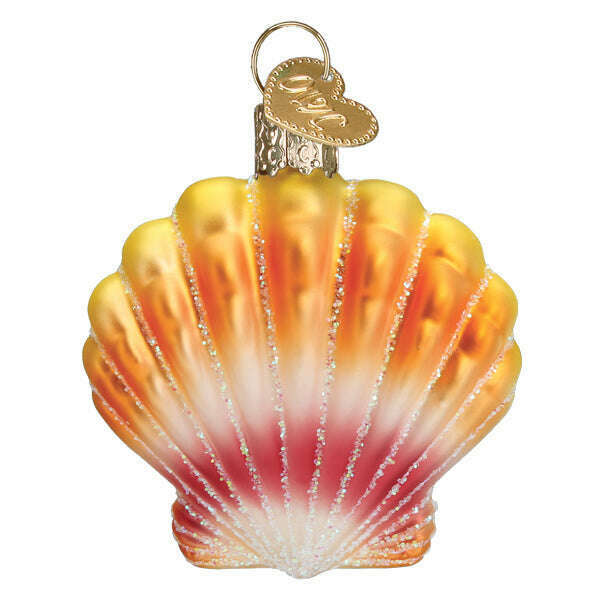 Old World Christmas Sunrise Shell Blown Glass Ornament