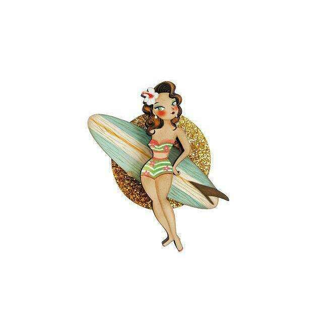 Surfer Girl Brooch by Laliblue - Quirks!